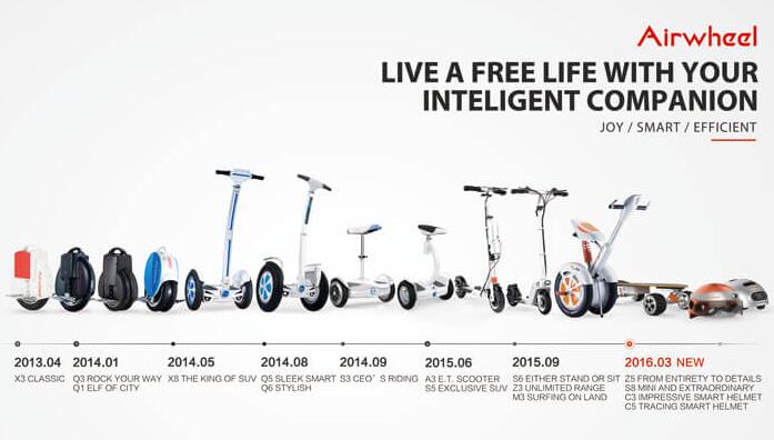 Among the new arrivals, Airwheel S8 and Z5 2 wheel electric scooters are worth noting for the following reasons.