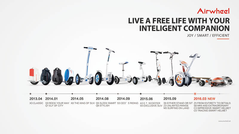 While, the Airwheel Z series are more like the traditional electricity-assisted vehicles.